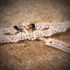 Vintage Pearl Ribbon Choker